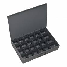 Durham 202-95 SMALL STEEL COMPARTMENT BOX, 24 OPENING