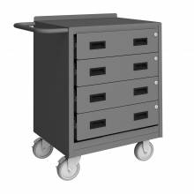 Durham 2202-95 MOBILE BENCH CABINET, 4 DRAWERS, 18-1/4 X 30-1/8 X 36-3/8