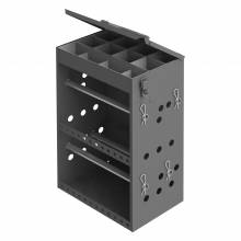 Durham 295-95 SMALL WIRE AND TERMINAL STORAGE CABINET, 4 RODS, INSERT WITH 12 COMPARTMENTS