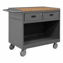 Durham 3117-TH-95 MOBILE BENCH CABINET, HARD BOARD TOP, 24-1/4 X 42-1/8 X 36-3/8