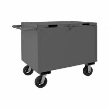 Durham 4STHC-SM-2436-6MR-95 4 SIDED SOLID BOX TRUCK, HINGED COVER, 36 X 24