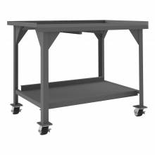Durham DWBM-3048-BE-95 MOBILE WORKBENCH, LIPS UP ON 3 SIDES, 48 X 30 X 39-13/16