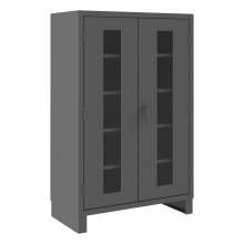Durham HDCC244878-4S95 CLEARVIEW CABINET, 12 GAUGE, WITH 4 SHELVES , 48 X 24 X 78