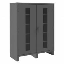 Durham HDCC246078-4S95 CLEARVIEW CABINET, 12 GAUGE, WITH 4 SHELVES , 60 X 24 X 78