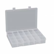 Durham LP24-CLEAR LARGE, PLASTIC COMPARTMENT BOX, 24 OPENING