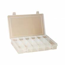 Durham LP6-CLEAR LARGE, PLASTIC COMPARTMENT BOX, 6 OPENING