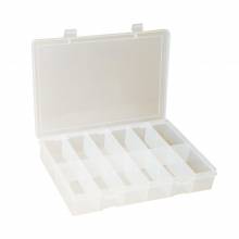 Durham SP12-CLEAR SMALL, PLASTIC COMPARTMENT BOX, 12 OPENING