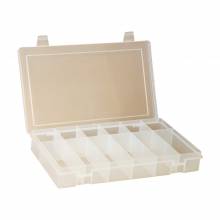 Durham SPOS12-CLR SMALL, PLASTIC COMPARTMENT BOX, 12 OFFSET OPENING