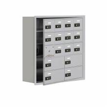 Mailboxes 19158-16RC Salsbury Recessed Mounted Cell Phone Locker with 12 A Doors (11 usable) 4 B Doors - Resettable Combination Locks