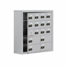 Mailboxes 19158-16SC Salsbury Surface Mounted Cell Phone Locker with 12 A Doors (11 usable) 4 B Doors - Resettable Combination Locks