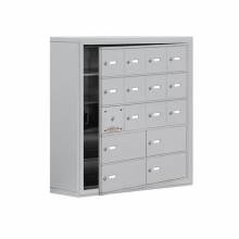 Mailboxes 19158-16SK Salsbury Surface Mounted Cell Phone Locker with 12 A Doors (11 usable) 4 B Doors - Keyed Locks