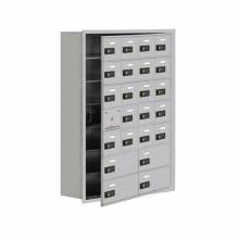 Mailboxes 19178-24RC Salsbury Recessed Mounted Cell Phone Locker with 20 A Doors (19 usable) 4 B Doors - Resettable Combination Locks