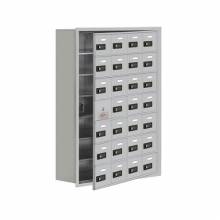 Mailboxes 19178-28RC Salsbury Recessed Mounted Cell Phone Locker with 28 A Doors (27 usable) - Resettable Combination Locks