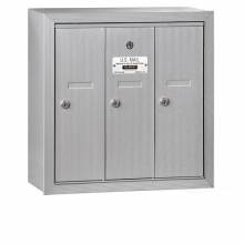 Mailboxes 3503SP Salsbury Vertical Mailbox (Includes Master Commercial Lock) - 3 Doors -Surface Mounted - Private Access