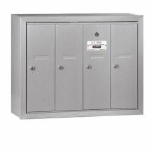 Mailboxes 3504SP Salsbury Vertical Mailbox (Includes Master Commercial Lock) - 4 Doors -Surface Mounted - Private Access