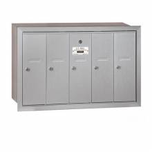 Mailboxes 3505RU Salsbury Vertical Mailbox - 5 Doors -Recessed Mounted - USPS Access