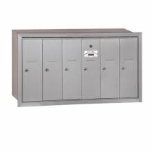 Mailboxes 3506RP Salsbury Vertical Mailbox (Includes Master Commercial Lock) - 6 Doors -Recessed Mounted - Private Access