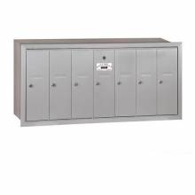 Mailboxes 3507RP Salsbury Vertical Mailbox (Includes Master Commercial Lock) - 7 Doors -Recessed Mounted - Private Access