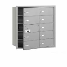 Mailboxes 3610FP Salsbury 4B+ Horizontal Mailbox (Includes Master Commercial Lock) - 10 B Doors (9 usable) -Front Loading - Private Access