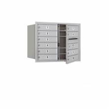 Mailboxes 3706D-10FP Salsbury 6 Door High Recessed Mounted 4C Horizontal Mailbox with 10 Doors with Private Access - Front Loading