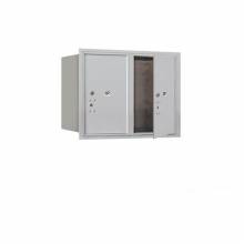 Mailboxes 3706D-2PFP Salsbury 6 Door High Recessed Mounted 4C Horizontal Parcel Locker with 2 Parcel Lockers with Private Access - Front Loading