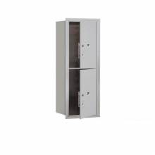 Mailboxes 3710S-2PFP Salsbury 10 Door High Recessed Mounted 4C Horizontal Parcel Locker with 2 Parcel Lockers with Private Access - Front Loading
