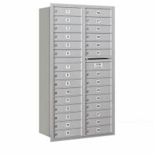 Mailboxes 3716D-29RP Salsbury Maximum Height Recessed Mounted 4C Horizontal Mailbox with 29 Doors with Private Access - Rear Loading
