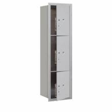 Mailboxes 3716S-3PFP Salsbury Maximum Height Recessed Mounted 4C Horizontal Parcel Locker with 3 Parcel Lockers with Private Access - Front Loading