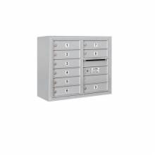 Mailboxes 3806D-09FU Salsbury 6 Door High Surface Mounted 4C Horizontal Mailbox with 9 Doors with USPS Access
