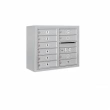 Mailboxes 3806D-10FP Salsbury 6 Door High Surface Mounted 4C Horizontal Mailbox with 10 Doors with Private Access