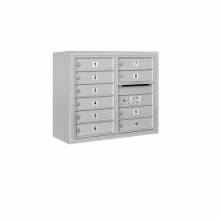 Mailboxes 3806D-10FU Salsbury 6 Door High Surface Mounted 4C Horizontal Mailbox with 10 Doors with USPS Access