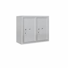 Mailboxes 3806D-2PFP Salsbury 6 Door High Surface Mounted 4C Horizontal Parcel Locker with 2 Parcel Lockers with Private Access