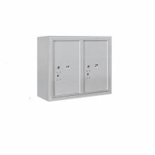 Mailboxes 3806D-2PFU Salsbury 6 Door High Surface Mounted 4C Horizontal Parcel Locker with 2 Parcel Lockers with USPS Access