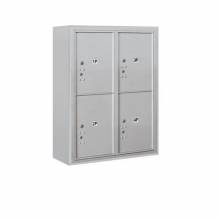 Mailboxes 3810D-4PFP Salsbury 10 Door High Surface Mounted 4C Horizontal Parcel Locker with 4 Parcel Lockers with Private Access