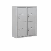 Mailboxes 3810D-4PFU Salsbury 10 Door High Surface Mounted 4C Horizontal Parcel Locker with 4 Parcel Lockers with USPS Access