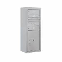 Mailboxes 3810S-03FP Salsbury 10 Door High Surface Mounted 4C Horizontal Mailbox with 3 Doors and 1 Parcel Locker with Private Access