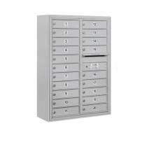 Mailboxes 3811D-20FP Salsbury 11 Door High Surface Mounted 4C Horizontal Mailbox with 20 Doors with Private Access