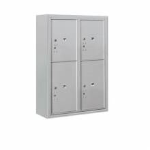 Mailboxes 3811D-4PFP Salsbury 11 Door High Surface Mounted 4C Horizontal Parcel Locker with 4 Parcel Lockers with Private Access