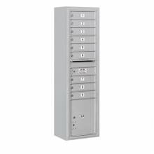 Mailboxes 3816S-09FP Salsbury Maximum Height Surface Mounted 4C Horizontal Mailbox with 9 Doors and 1 Parcel Locker with Private Access