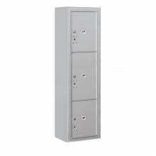 Mailboxes 3816S-3PFP Salsbury Maximum Height Surface Mounted 4C Horizontal Parcel Locker with 3 Parcel Lockers with Private Access