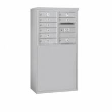 Mailboxes 3906D-09FP Salsbury 6 Door High Free-Standing 4C Horizontal Mailbox with 9 Doors with Private Access