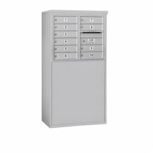 Mailboxes 3906D-10FP Salsbury 6 Door High Free-Standing 4C Horizontal Mailbox with 10 Doors with Private Access