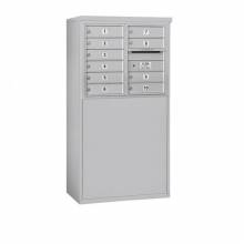 Mailboxes 3906D-10FU Salsbury 6 Door High Free-Standing 4C Horizontal Mailbox with 10 Doors with USPS Access