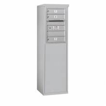 Mailboxes 3906S-03FP Salsbury 6 Door High Free-Standing 4C Horizontal Mailbox with 3 Doors with Private Access