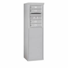 Mailboxes 3906S-04FP Salsbury 6 Door High Free-Standing 4C Horizontal Mailbox with 4 Doors with Private Access
