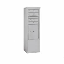 Mailboxes 3910S-03FP Salsbury 10 Door High Free-Standing 4C Horizontal Mailbox with 3 Doors and 1 Parcel Locker with Private Access