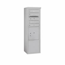 Mailboxes 3910S-04FP Salsbury 10 Door High Free-Standing 4C Horizontal Mailbox with 4 Doors and 1 Parcel Locker with Private Access