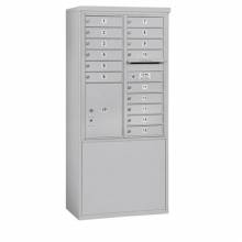 Mailboxes 3911D-15FU Salsbury 11 Door High Free-Standing 4C Horizontal Mailbox with 15 Doors and 1 Parcel Locker with USPS Access