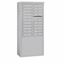 Mailboxes 3911D-20FP Salsbury 11 Door High Free-Standing 4C Horizontal Mailbox with 20 Doors with Private Access