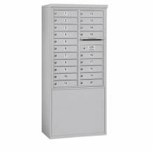 Mailboxes 3911D-20FU Salsbury 11 Door High Free-Standing 4C Horizontal Mailbox with 20 Doors with USPS Access